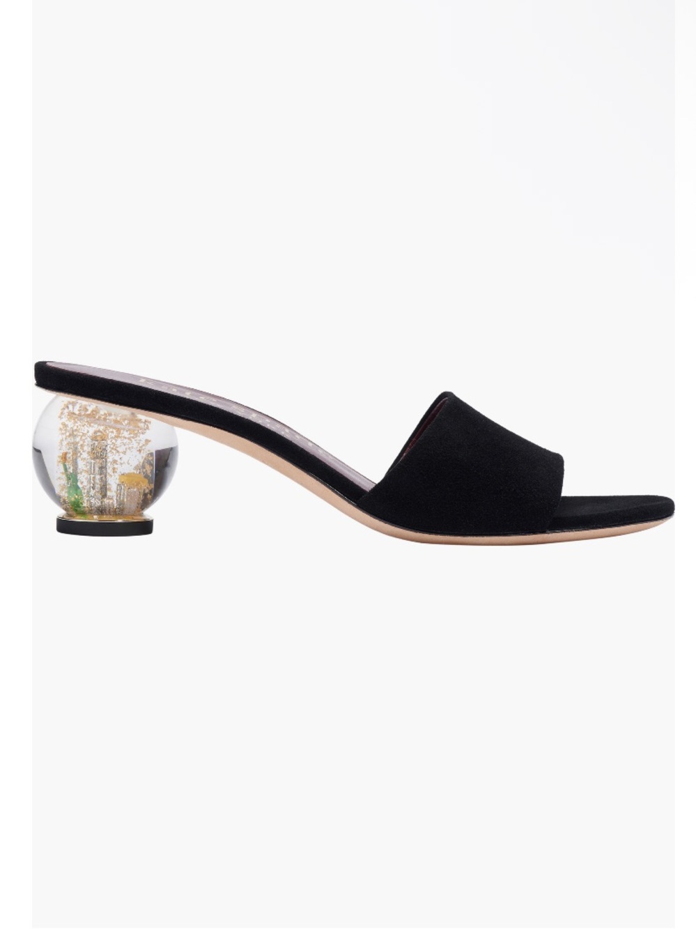 Kate Spade Polished Slide Heeled New York City NYC Skyline Snow Globe Heels